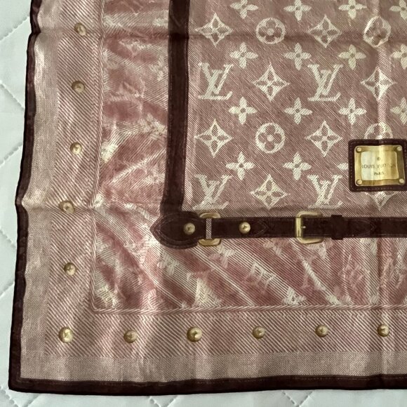 Louis Vuitton Small Cotton Scarf - Picture 13 of 14